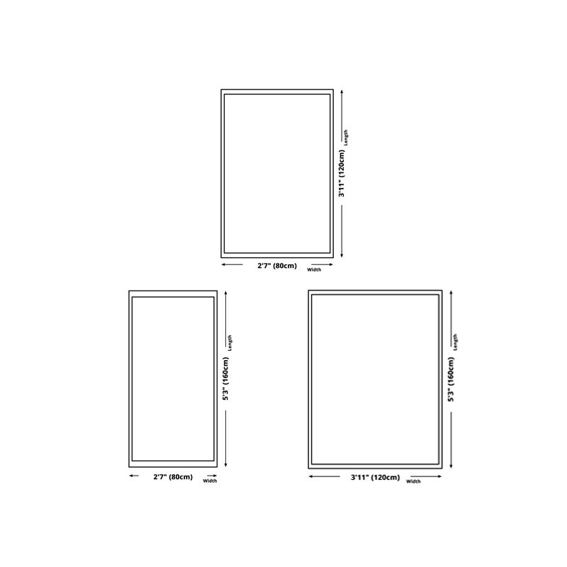 White Color Block Rug Polyester Modern Rug Stain Resistant Rug for Drawing Room