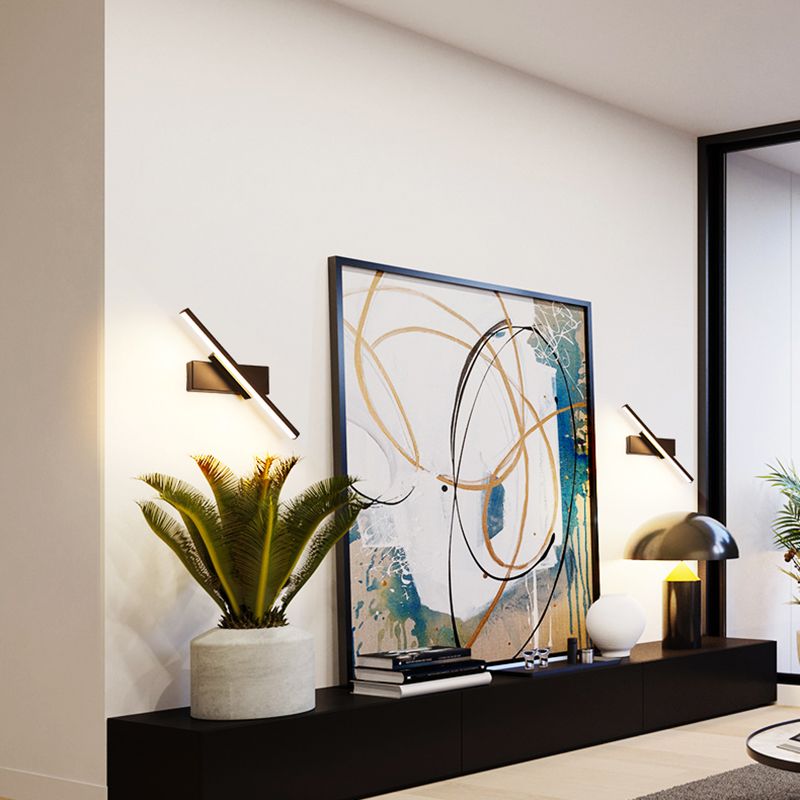 Rotatable Wall Lamp Modern LED Wall Mount Lamp with Silica Gel Shade for Bedroom