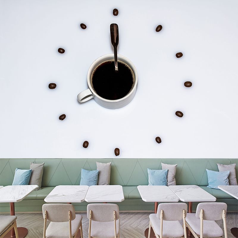 Customized Sweet Dessert Mural Wallpaper Decorative Mildew Resistant Coffee Shop