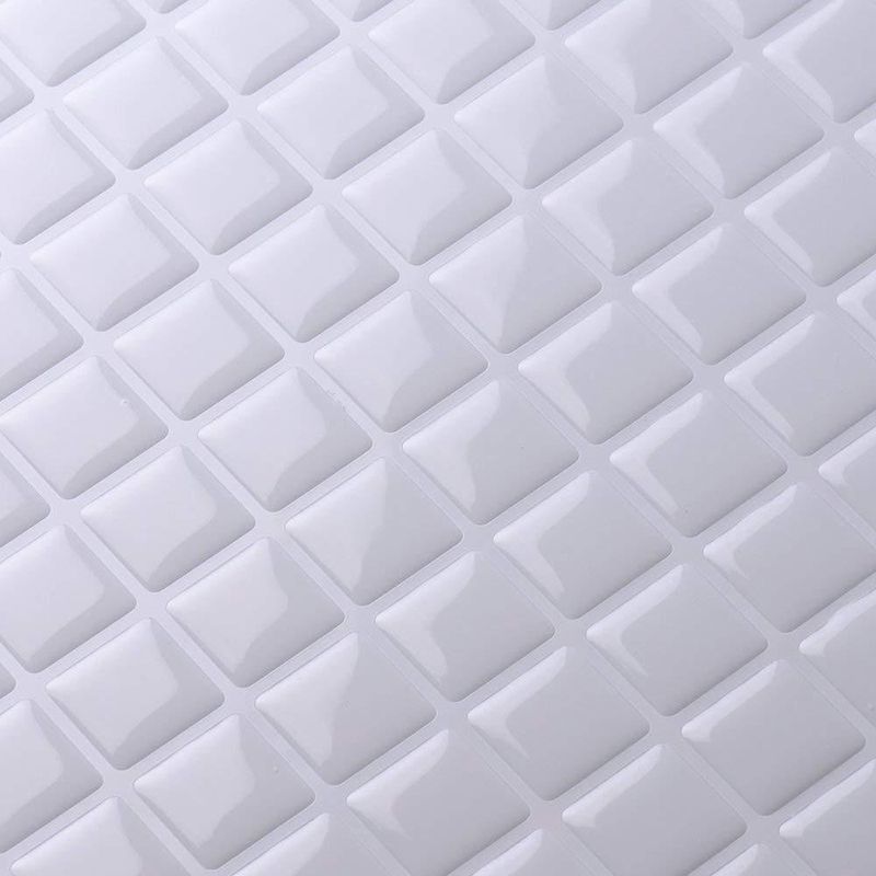 Peel and Stick Tile Square Stain Resistant Mosaic Peel and Stick Tile for Kitchen
