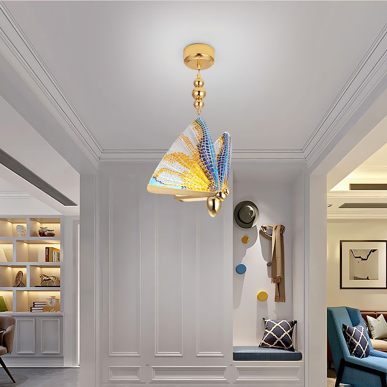 Nordischer Luxusstil Schmetterling Schatten Hängende Leuchte LED Butterfly Anhänger Kronleuchter