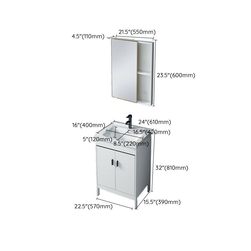 Modern Sink Vanity Free-standing Standard White Vanity Cabinet