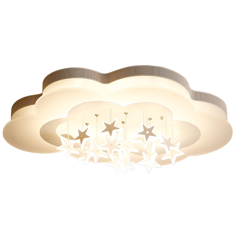 Kinderkamer plafondlamp moderne wolken en sterren warme slaapkamer jongens- en meisjeskamer oogbescherming lampen