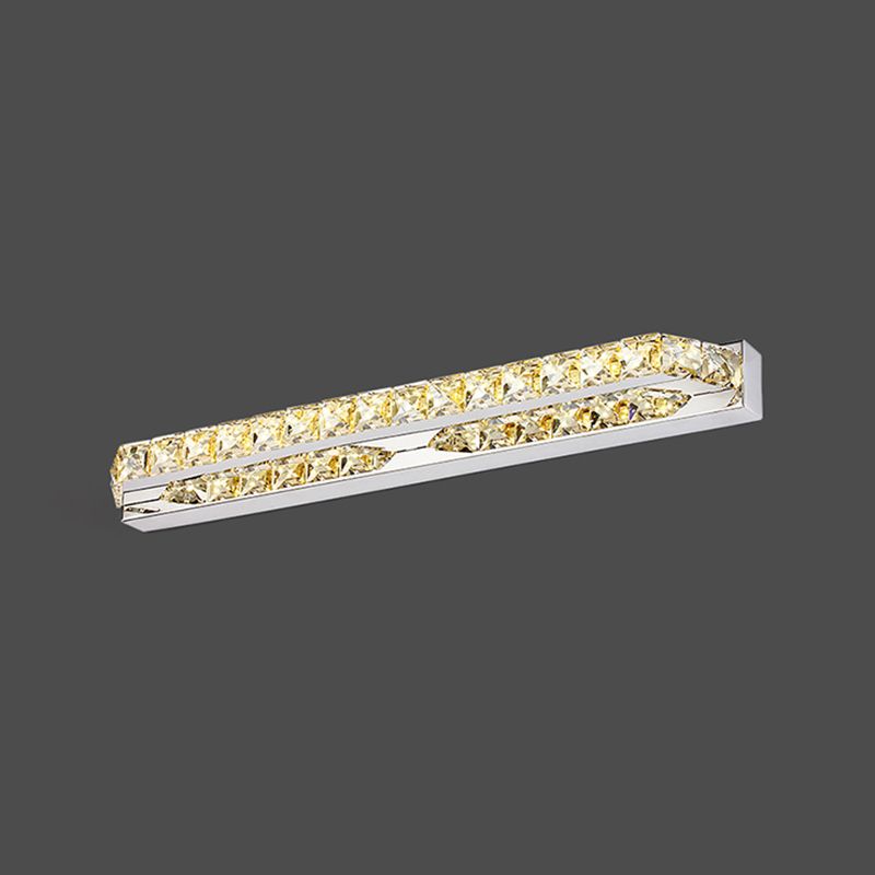Geometric Vanity Lighting Modern Style Crystal 1 Light Vanity Sconce Lights