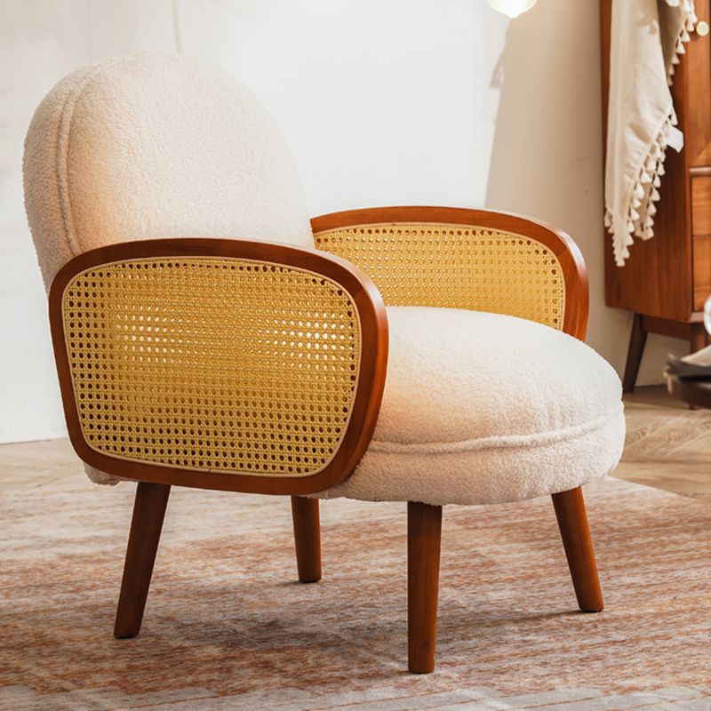 Corduroy Lounge Chair Arms Included Side Chair for Living Room