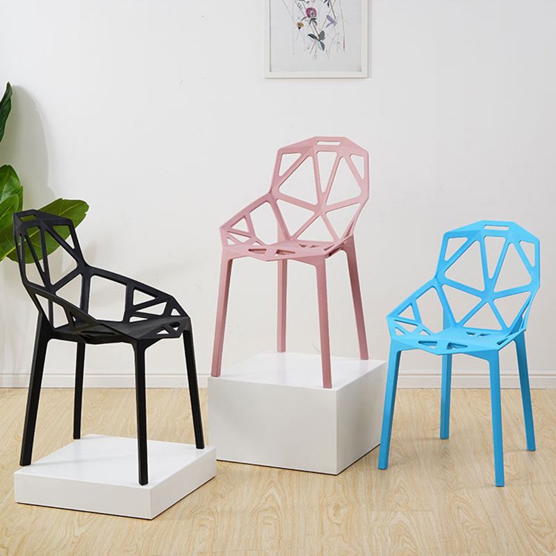 Sillas de comedor de estilo moderno Silla auxiliar de comedor de plástico para cocina