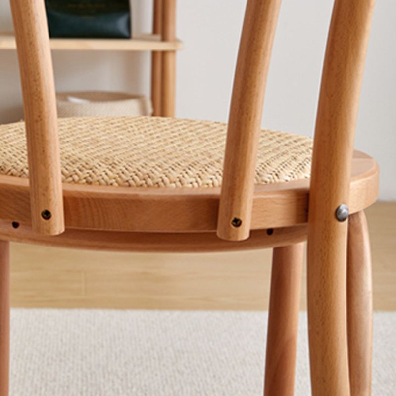 Modern Style Patio Side Chair Windsor Back Armless Dining Chair