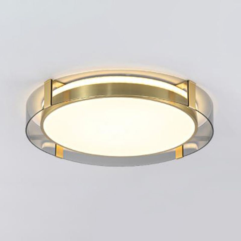 Ronde Flush Light Fixtures Glas Traditionele Flush Mount Plafond Light Fixture