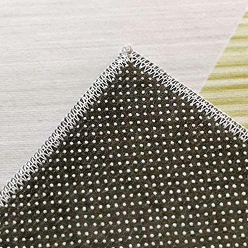 Bunter Teppich mit abstraktem Muster, Polyester, rutschfeste Rückseite, waschbarer Teppich für Heimdekoration