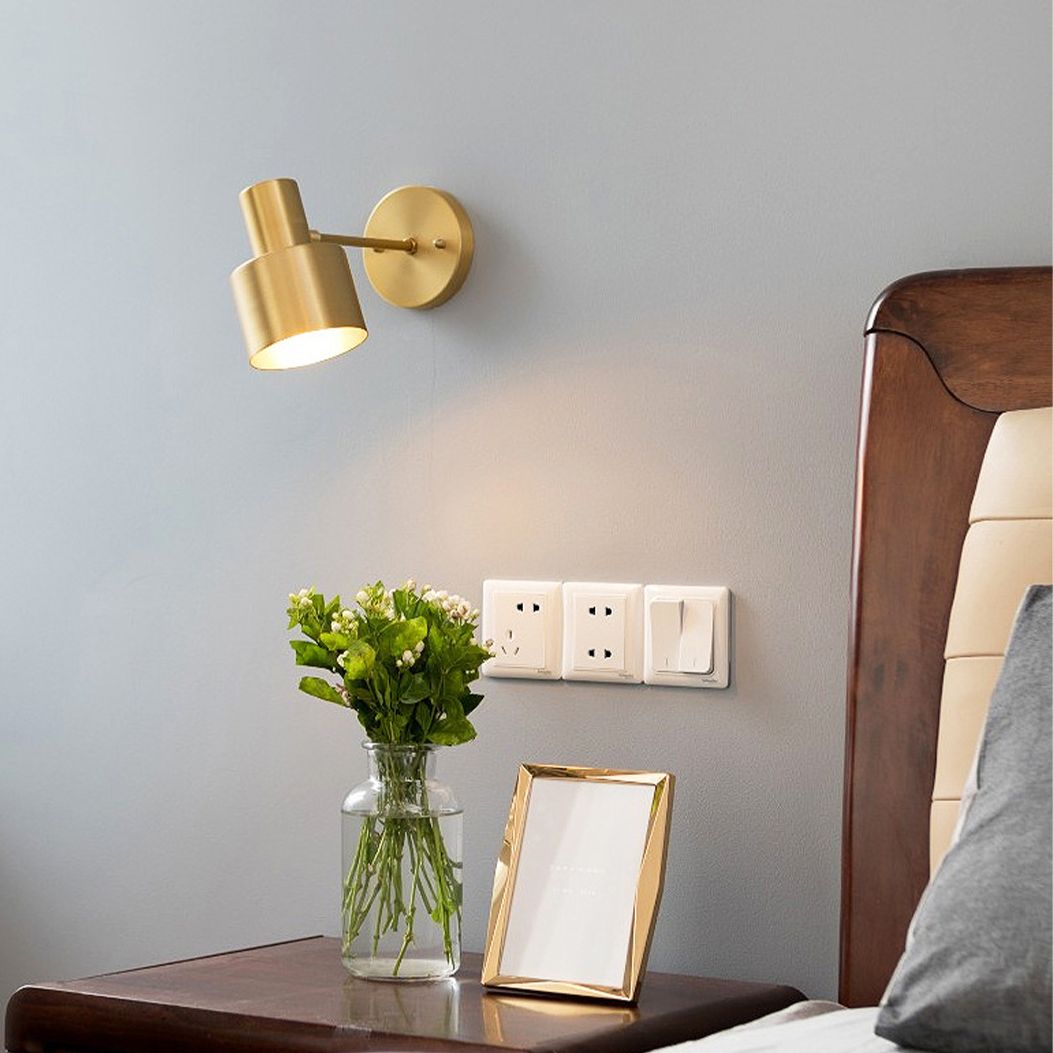 Illuminazione da parete per pareti cilindri in stile minimalista Illuminazione a parete da letto in metallo