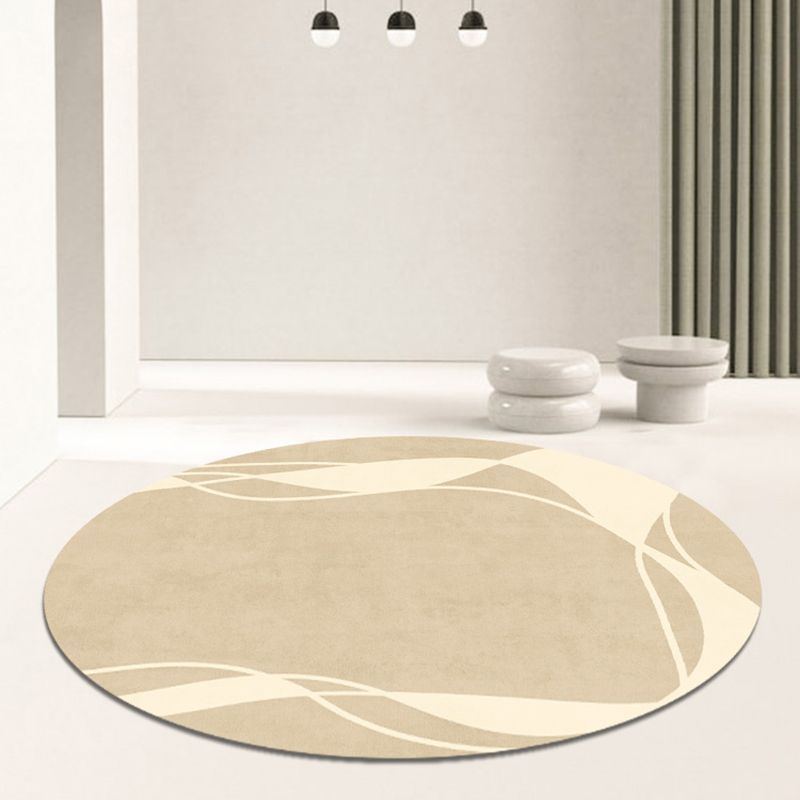 Area di colore a contrasto moderno tappeto tappeto in poliestere marrone tappeto anti-slip wasy care tappeto per soggiorno