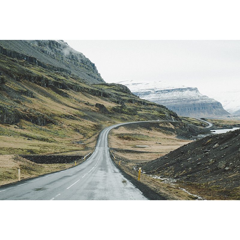 Highway Resistant Mural Wallpaper Environment Friendly Sleeping Room Wall Mural