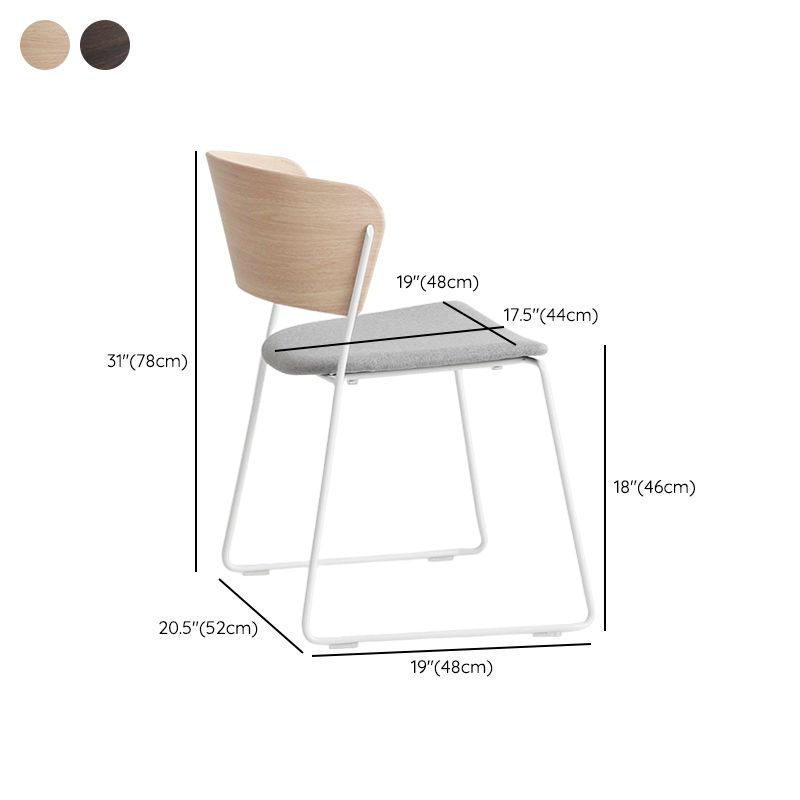 Open Back Contemporary Upholstered Dining and Accent Chairs for Home