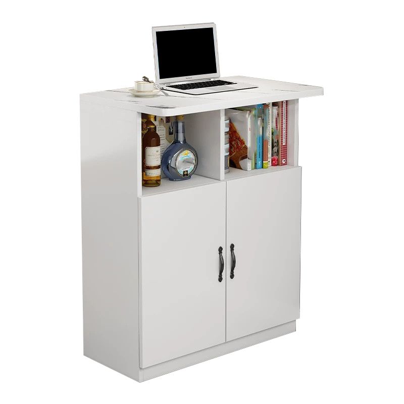 Contemporary Style Rectangle Wood Bar Height Pub Table for Kitchen