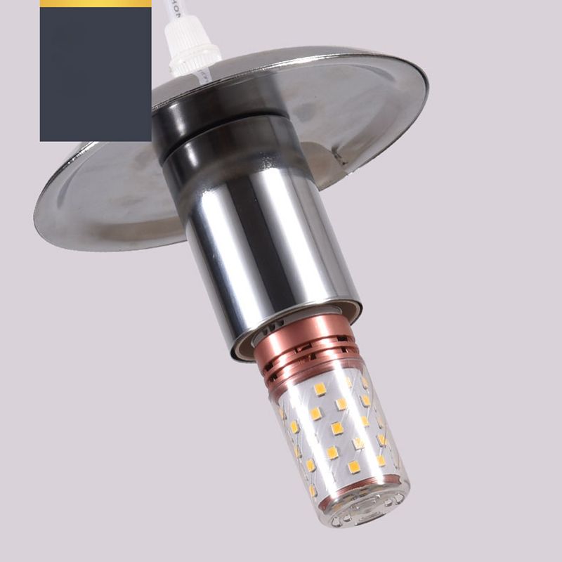 Chrome Finish Spherical Hanging Light Minimalist 1 Head White Glass Pendant for Dinner