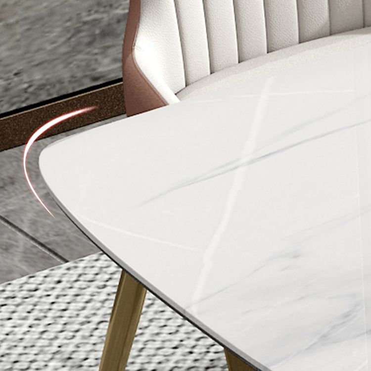 Glam 1/4/5/7 Pieces Scalable Dinette Set with Sintered Stone Rectangle Dining Table Set