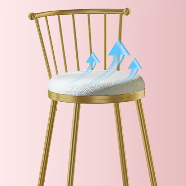 Modern Style Bar Table Set 1/3 Pieces Round Stone Bar table with Upholstered Stools