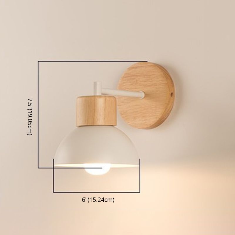 Contemporary Dome Wall Mounted Lights Metal Wall Mounted Lamp for Bedroom