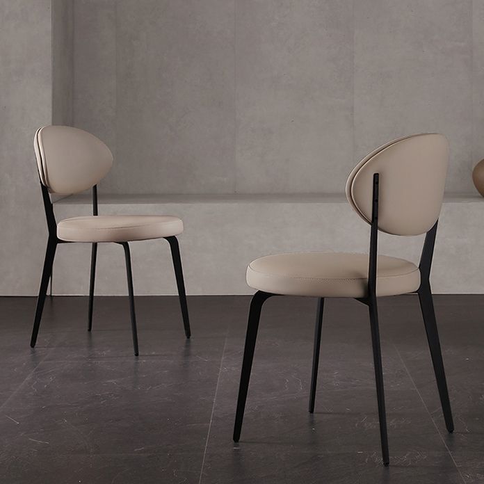 Faux Leather Dining Chairs Upholstered Dining Chairs in White