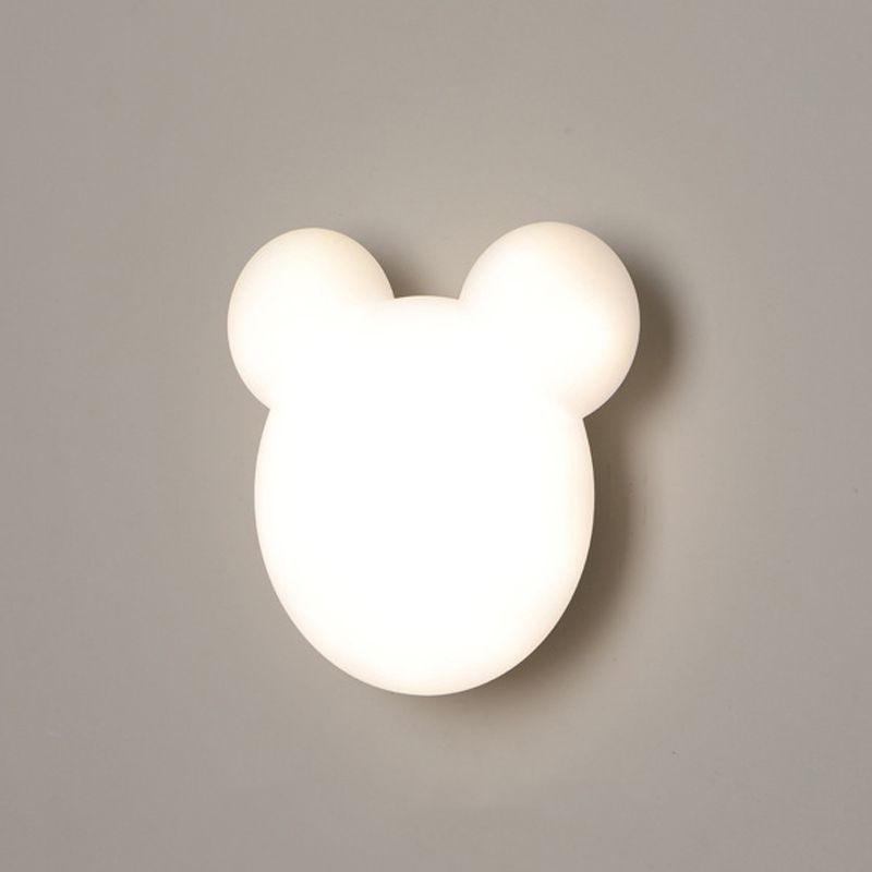 Geometric Wall Mount Lighting Simple Plastic 1 Light Wall Mounted Light for Bedroom