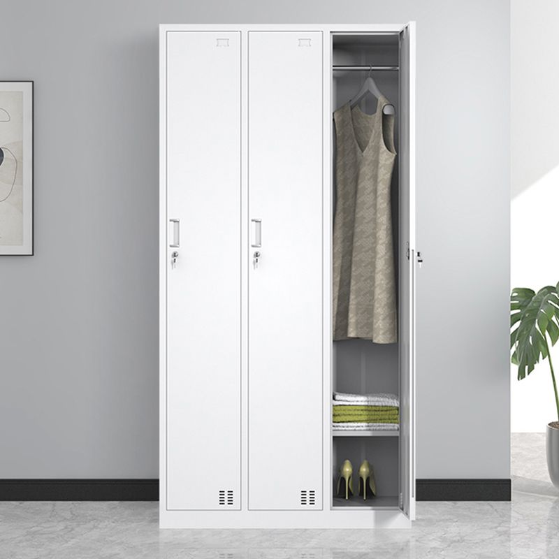 Steel Storage Cabinet for Bathroom Contemporary Cabinet with Hinged Door