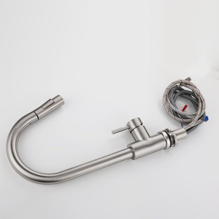 Modern Pull down Sprayer Water Filler One Handle High Arch Kitchen Faucet