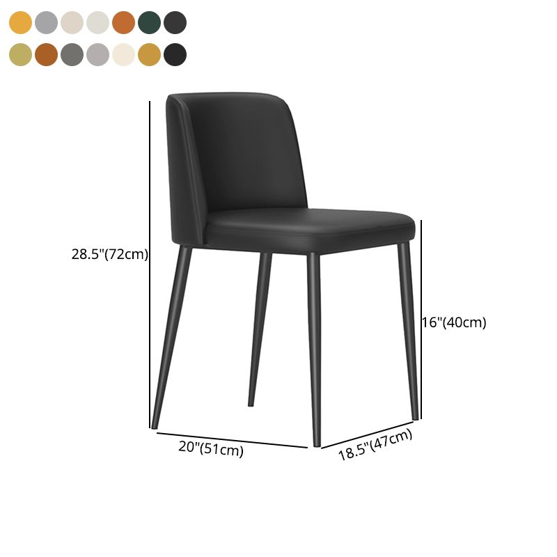 Silla lateral casera tapizada estilo diseñador acabado mate Parsons silla de comedor individual