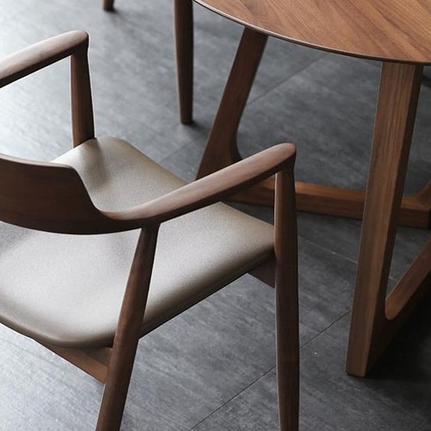 Modern 1/2/3/4/5 Pieces Dining Set Solid Wood Round Dining Furniture Set /Separate Items