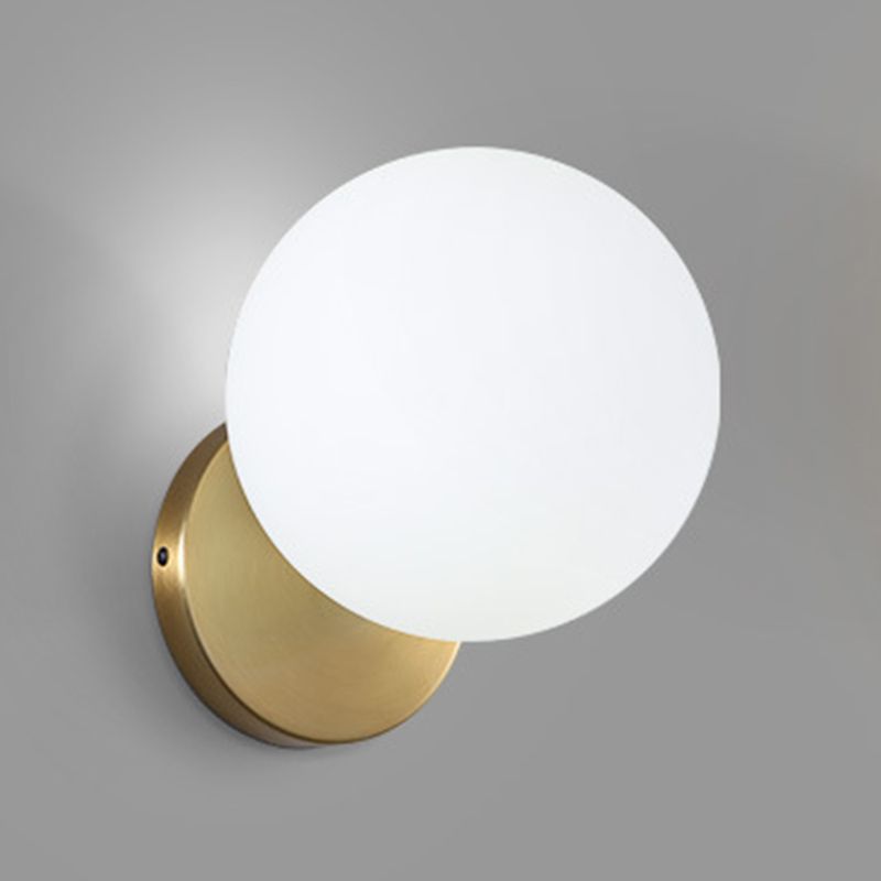 Nordic Vanity Light Minimalist Glass Wall Light Sconce for Washroom
