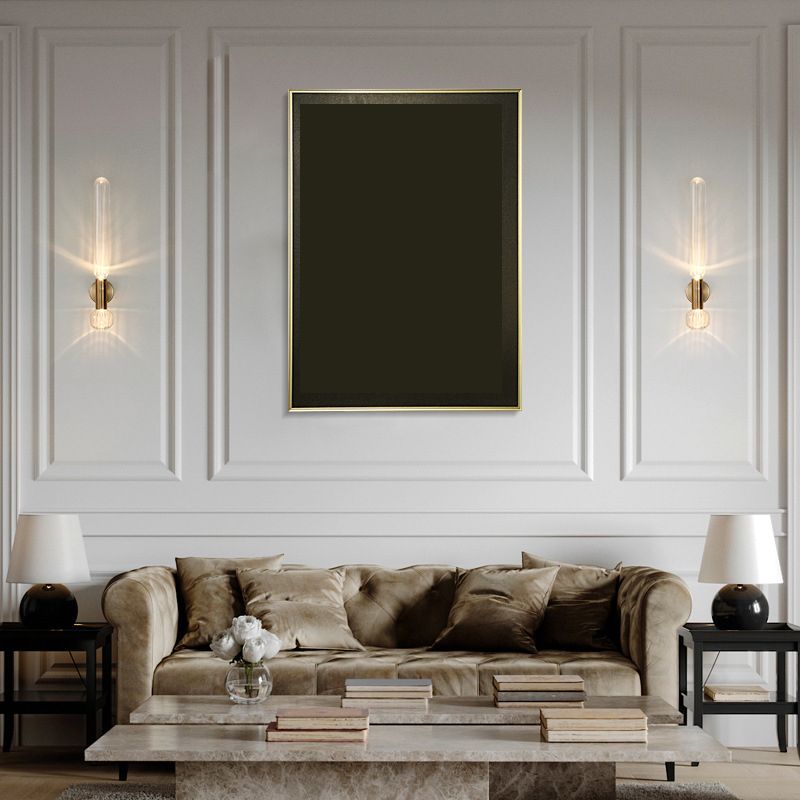1 Light Cylinder Wall Lighting Fixtures Modern Style Glass Wall Mounted Lamps