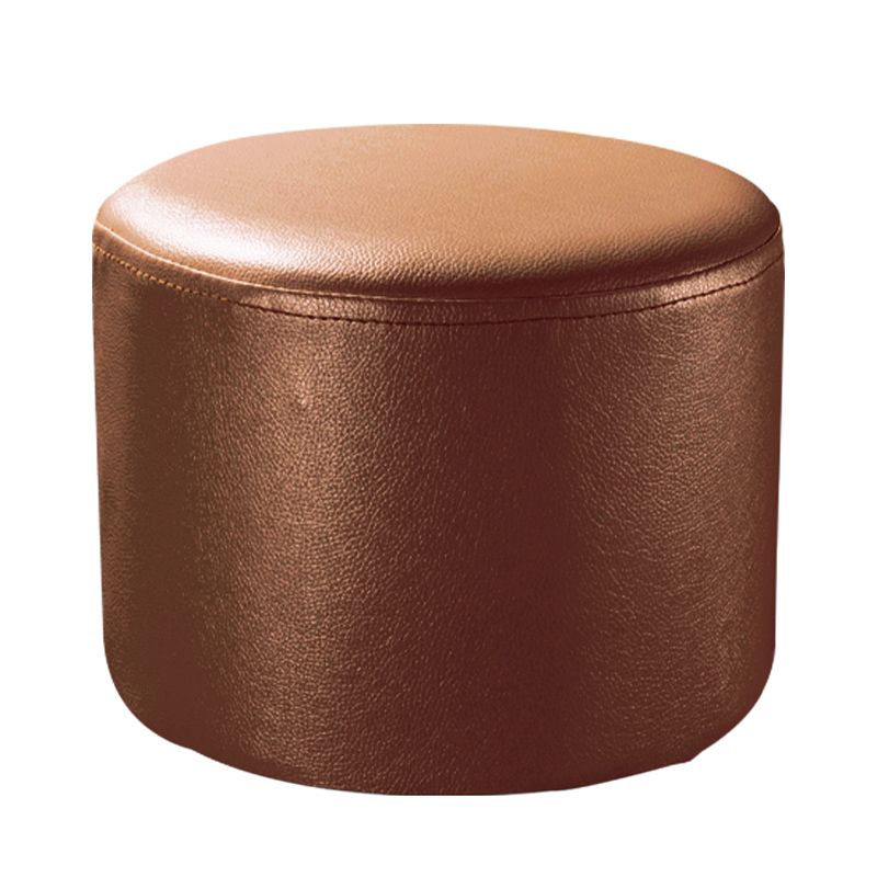 Modern Solid Color Pouf Mildew Resistant Round Pouf for Drawing Room