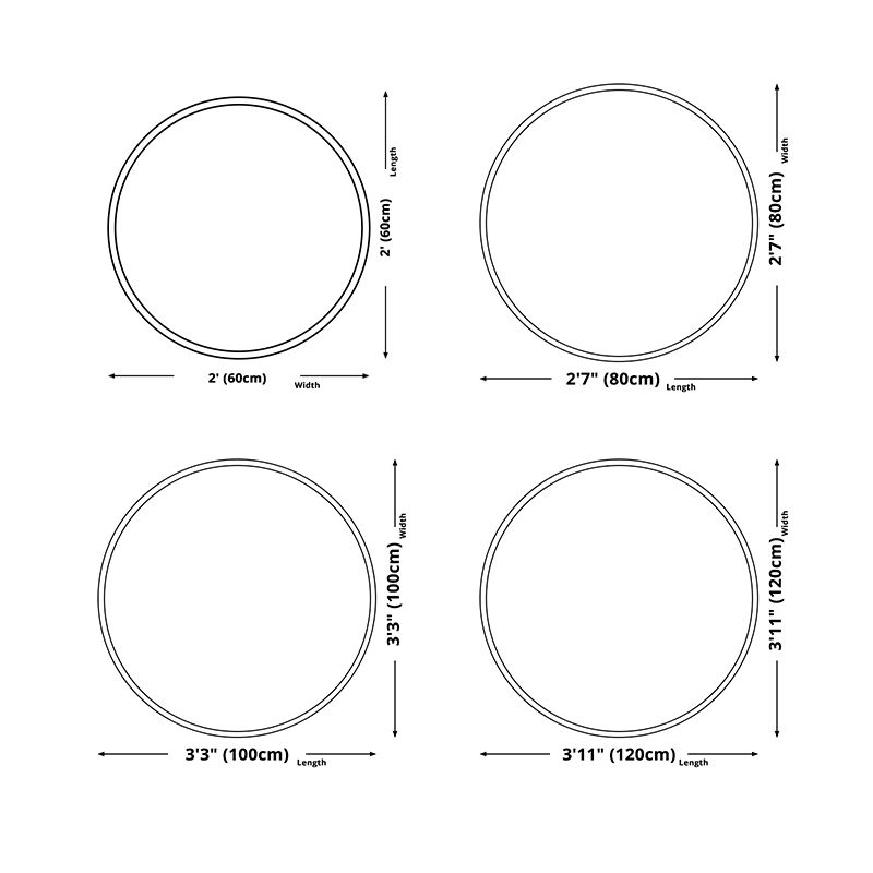 Round Modern Carpet Fancy Abstract Pattern Indoor Rug Polyester Non-Slip Area Rug for Living Room