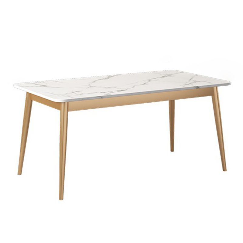 Sintered Stone Dining Table Traditional Luxury Rectangle Table for Home