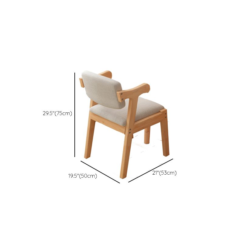 Modern Rubberwood Dressing Table Set with Stool 1-Mirror Wood Vanity Table