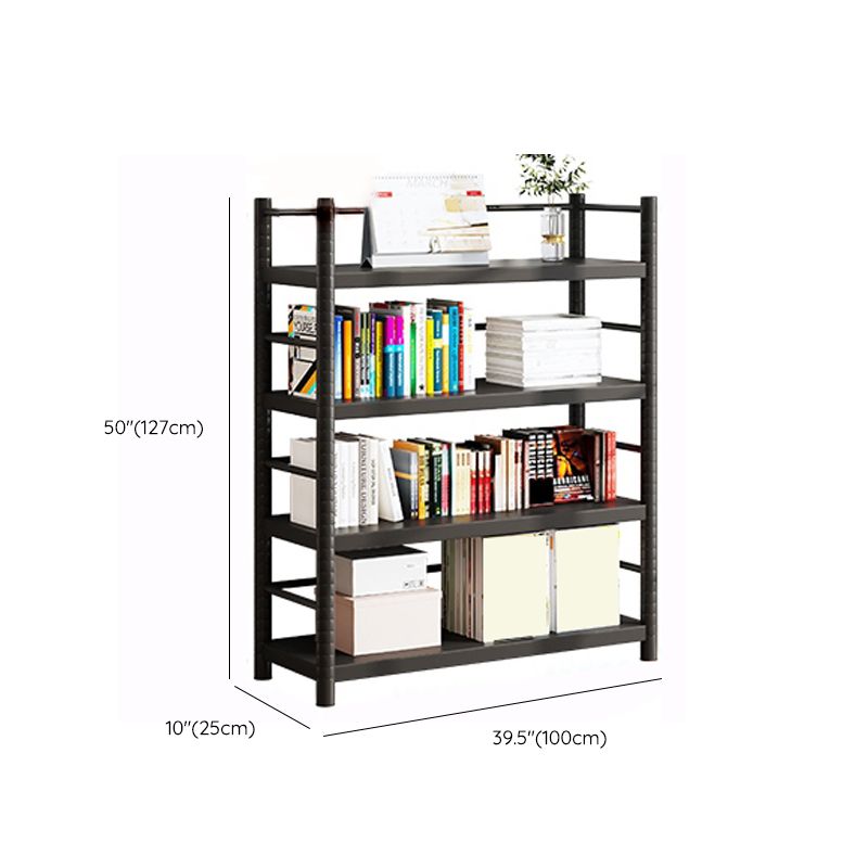 Modern Open Back Metal Shelf Bookcase Shelves Included for Home Office