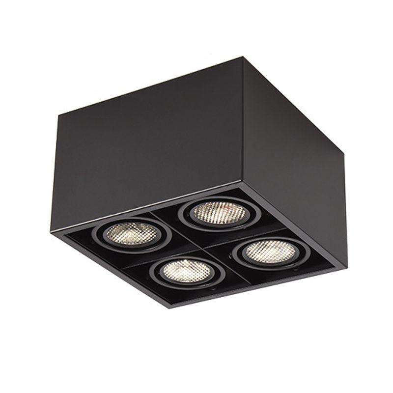 Modern Flush Mount Ceiling Fixture 4 Light Flush Ceiling Light for Living Room