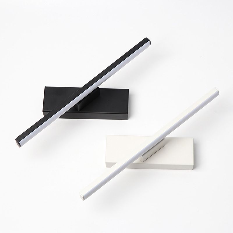 Minimalismo Lámpara de pared LED de cabecera rotativa Luces geométricas de estilo moderno de aluminio