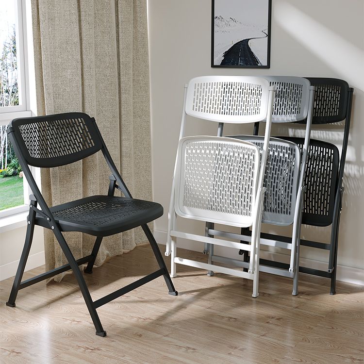 Chaise d'intérieur et d'extérieur moderne, chaise d'appoint pliante en métal à dossier ouvert, pour la maison