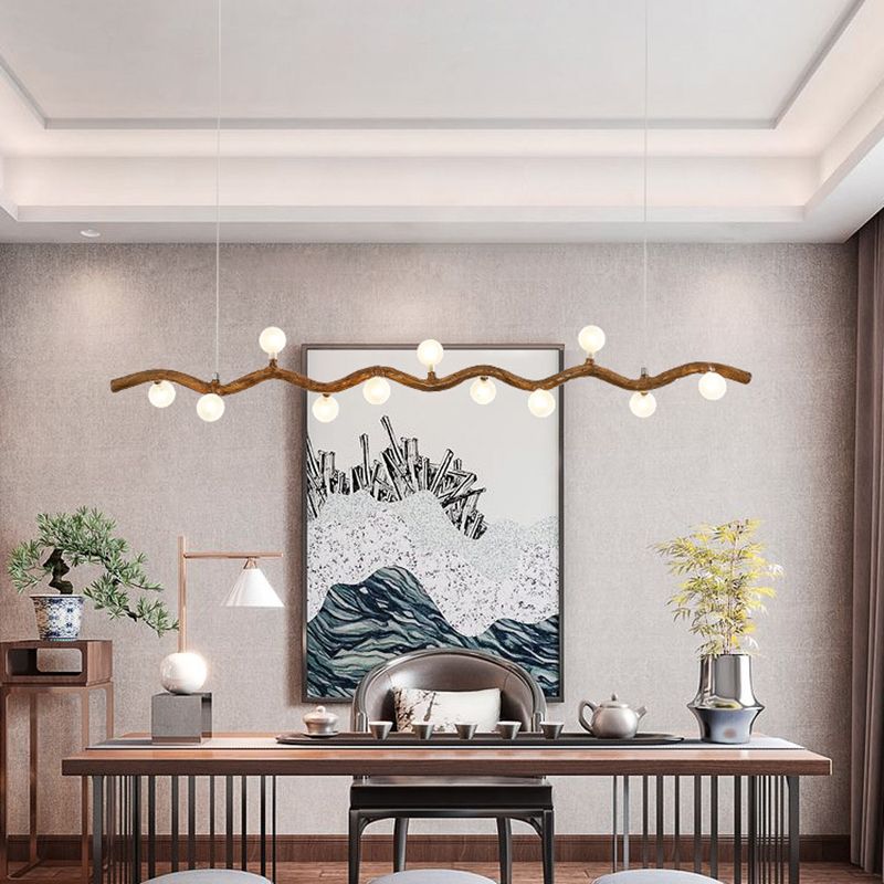 Modern Style Hanging Island Light Creative Hanging Lighting Fixture for Dining Room