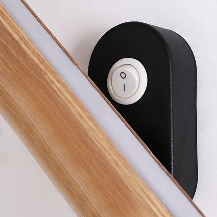 Holzzylinderwandbeleuchtung Modern Moderner Stil 1 Licht nach unten Lesen