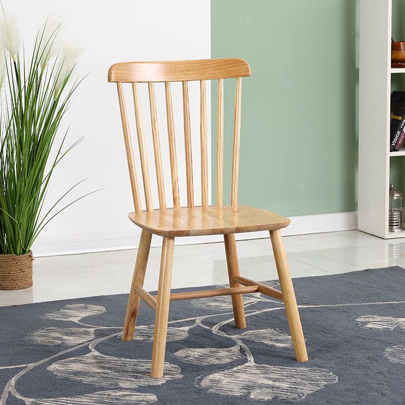 Ensemble de salle à manger en bois massif moderne avec table rectangle de table de conception d'espace meubles de table à manger