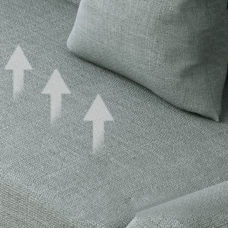 Modern Cotton Blend Sofa 23"W Back Armless Sofa for Living Room