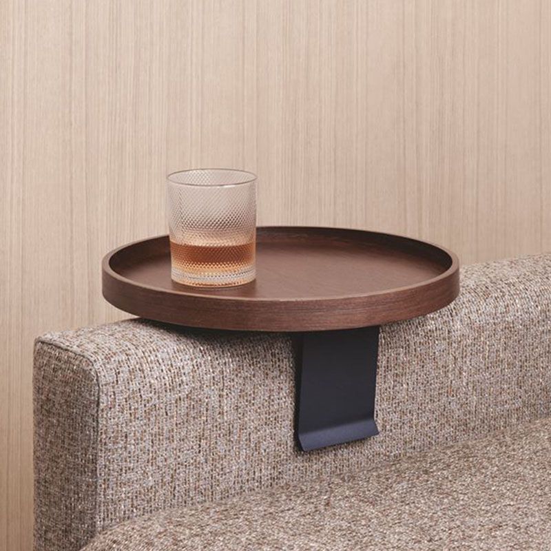 11.8 inch Wide Scandinavian Sofa Side Accent Table Round Side End Table
