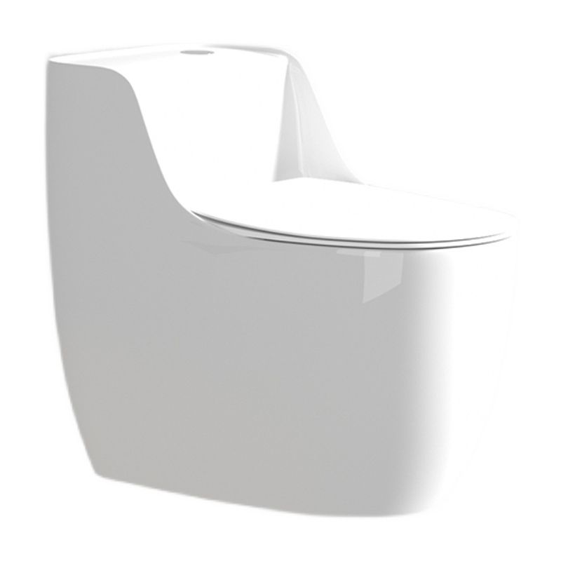 Modern Floor Mounted Ceramic Toilet One Piece Flush Toilet with Toilet Seat