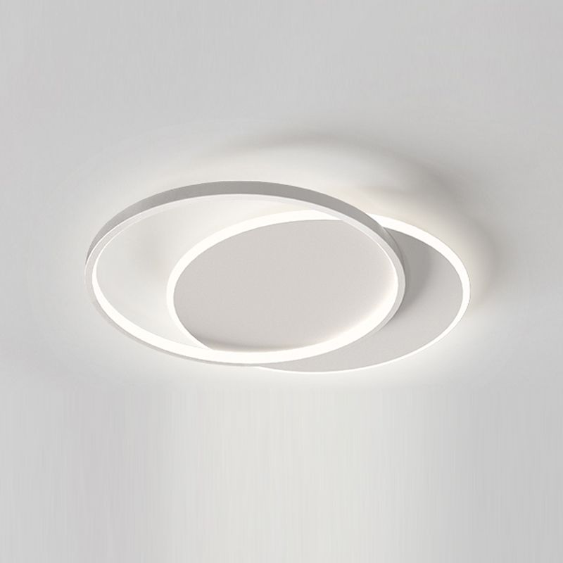 White Simplicity Flush Mount Lighting LED Flush Mounted Ceiling Lights for Dining Room