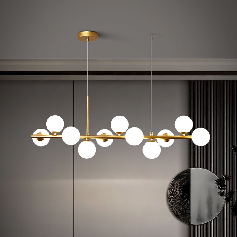 Luz de colgante de cabezal múltiple de estilo de isla de estilo simple moderno para sala de estar para sala de estar