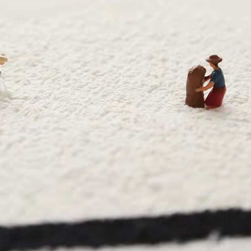 Rectangle Shape Geometric Pattern Rug Stain Resistant Loom Rug for Bedroom