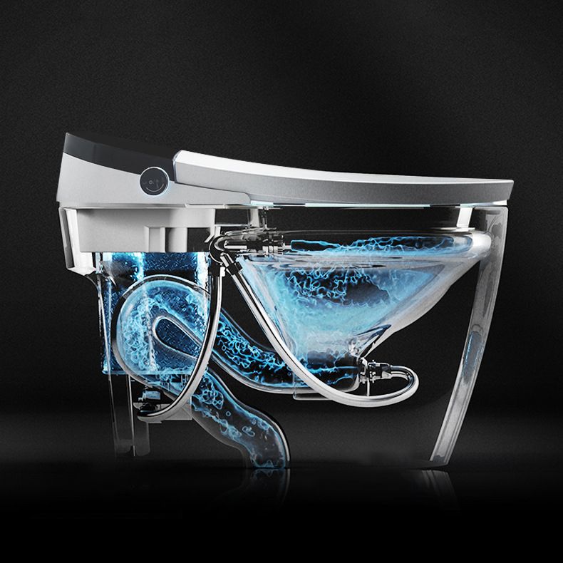 Floor Mount Flush Toilet Heated Seat One-Piece Toilet with Slow Close Seat