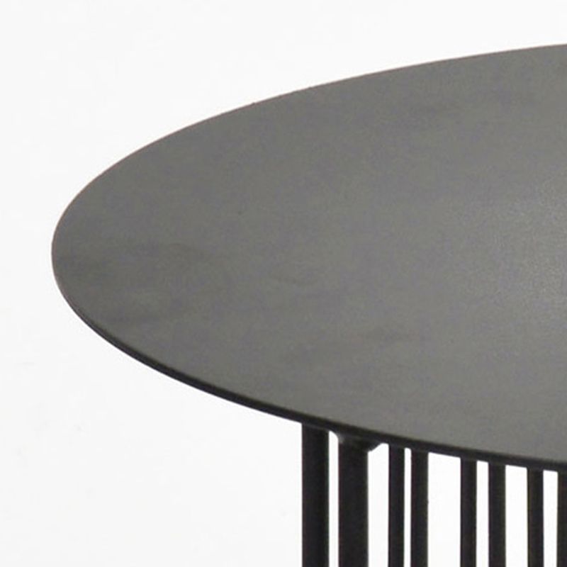 Mid Century Round Iron Coffee Cocktail Table Cross Legs Simple Coffee Table