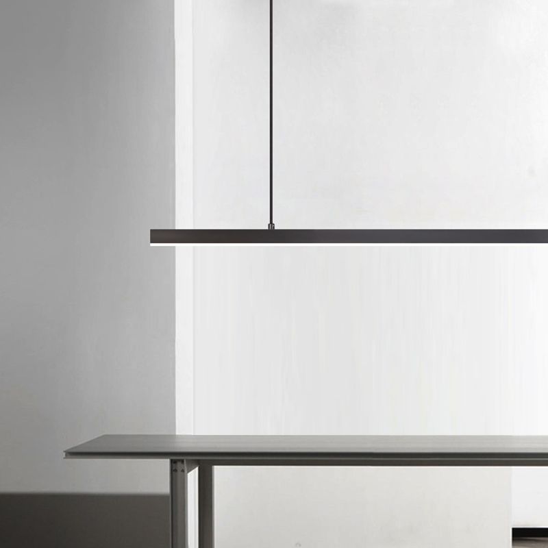 Moderner Stil Rechteckinsel Island LED LED Einfache Kronleuchterleuchte für Esszimmer